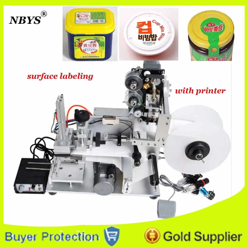 Semi Automatic Labeling Machine Round Plastic Bottle Medicine Bottle