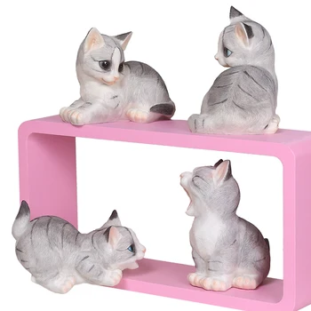 

The cat cute little animal ornaments Home Furnishing ornaments decorations gifts desktop bookshelf plate