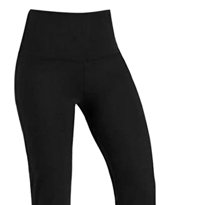  New Fashion Women's Summer Casual Daily Yoga Pants High Waisted Tummy Control Workout Leggings Straight Long Solid  Pants #4F04 (9)