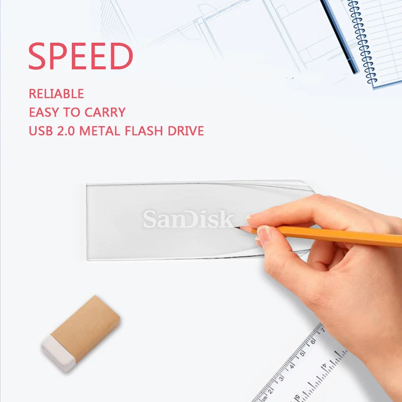 100% Оригинальный SanDisk CZ71 32 Гб USB флеш накопитель 64 ГБ Флешка 2 0 карта памяти 16