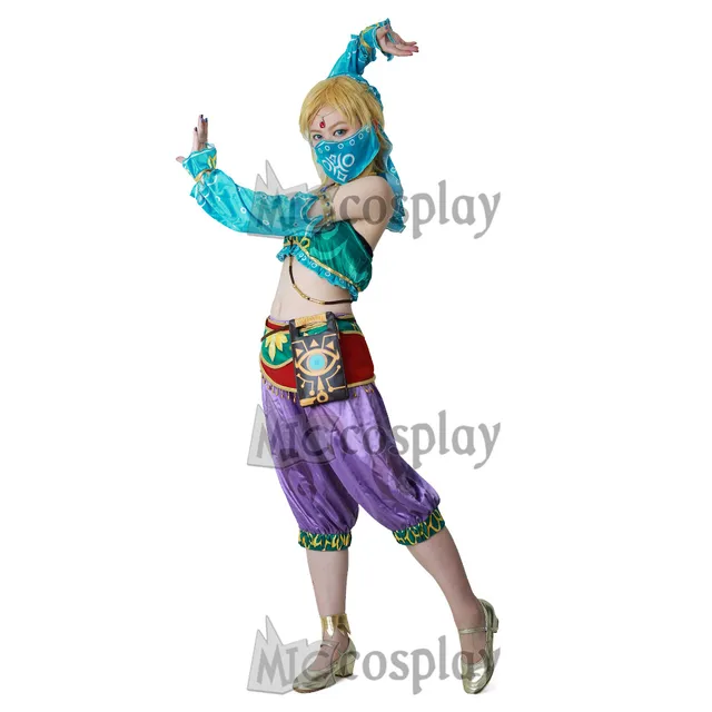 Female Zelda Link Gerudo Outfit Cosplay Costume-in Game