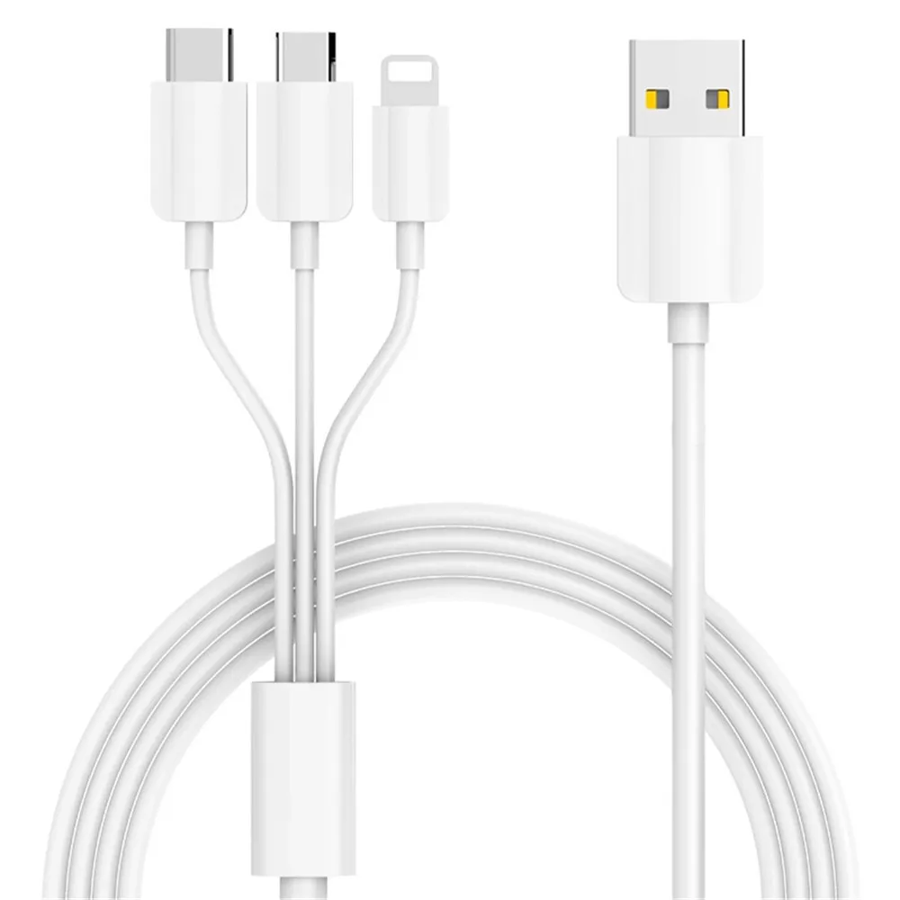 NOHON 3 в 1 Micro USB Type C кабели для зарядки 8 Pin iPhone 7 Plus X Samsung Huawei Android IOS кабель