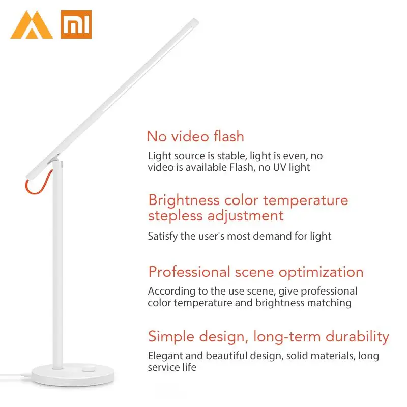  Original Xiaomi Mijia Mi Smart LED Desk Lamp Table Lamp Reading Light WiFi Enabled Work with AMZ Al