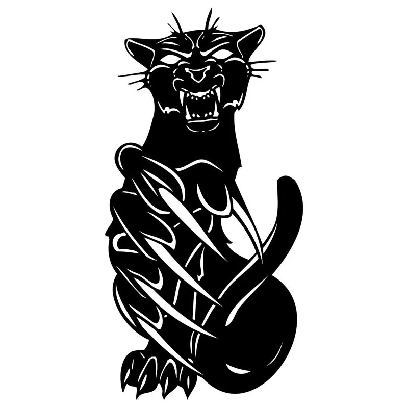 

7.7*15.2CM Cat Scary Classic Funny Car Styling Decoration Decal Fashion Car Sticker Accessories C4-0541