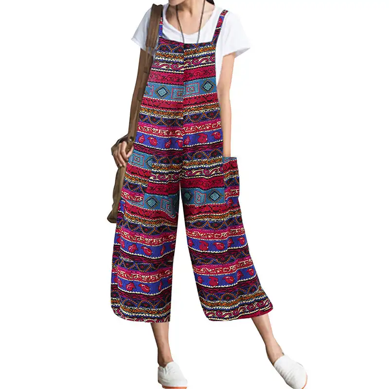 ethnic print jumpsuit