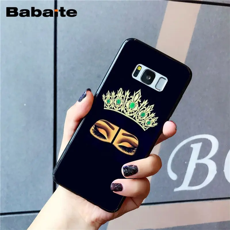Babaite женский хиджаб для лица Мусульманский Исламский грил глаза PhoneCase для samsung Galaxy S9 S7 edge S10 Plus S10E S10lite S8 plus S5 M10 - Цвет: A5