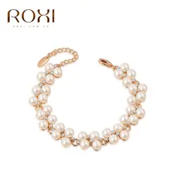 2017 ROXI золото Обувь для девочек жемчуг браслеты, высокое качество серебро Цвет продукты свадебные подарки, матери dayparty браслеты