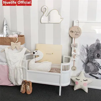 

Cartoon Swan Acrylic Mirror Sticker kids Room Living Room Bedroom Bathroom Entrance Birthday Party Decoration Wall Sticker