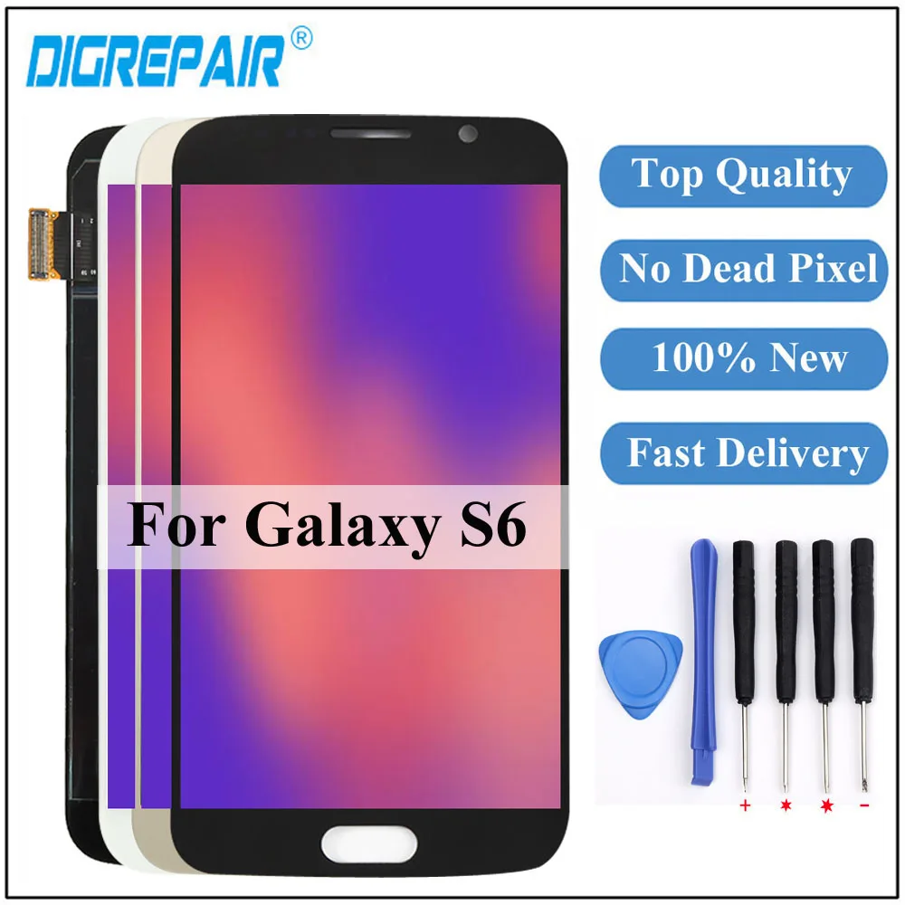 

For SAMSUNG Galaxy S6 Display G920 G920F LCD Display Digitizer Touch Screen G920 display For Samsung S6 lcd