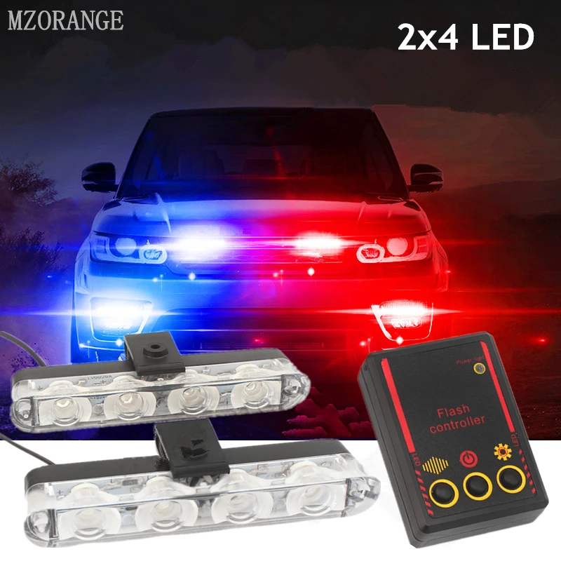 2x4 led Strobe Warning Police light automobiles 12V Car Truck Flashing Firemen Ambulance Emergency Flasher DRL Day Running light 2x4 led Strobe Warning Police light automobiles 12V Car Truck Flashing Firemen Ambulance Emergency Flasher DRL Day Running light