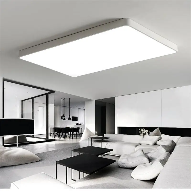 Us 32 83 30 Off Square Ultra Thin Ceiling Led Lights Luminaries For Living Room Drawing Room Hall Minimalist Style Lamp Square Warm White In Ceiling