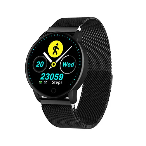 Vorke VK15 Women Smart Watch Fashion Fitness Tracker Heart Rate Monitor Blood Pressure Measure Sport Functional Smart Watch - Цвет: black steel