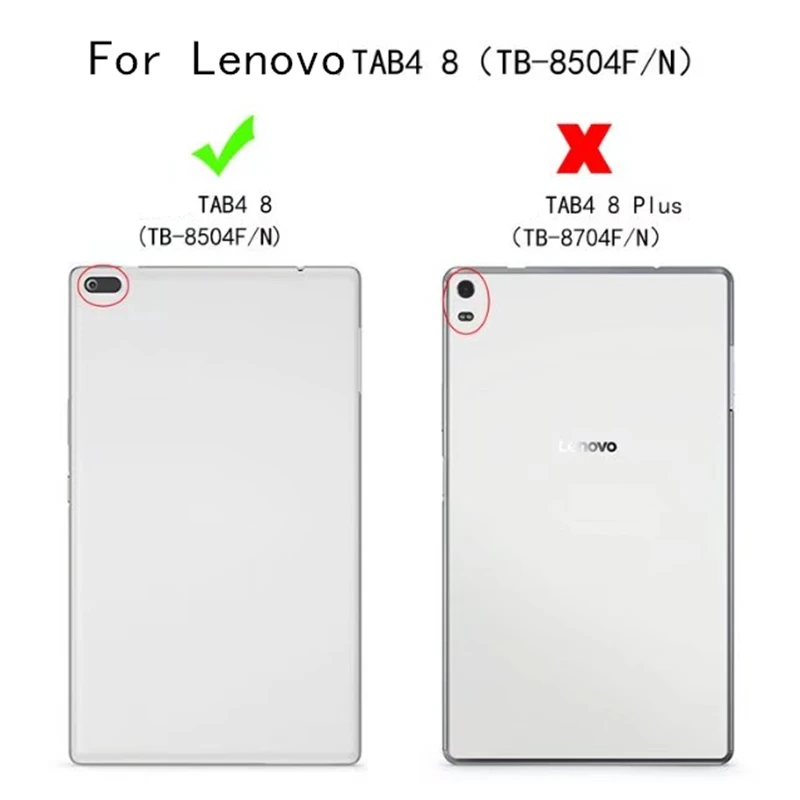 Кожаный чехол для lenovo Tab4 8 TB-8504F TB-8504N, ультратонкий умный чехол для планшета Для lenovo Tab 4 8,0, защитный чехол+ Защитные пленки