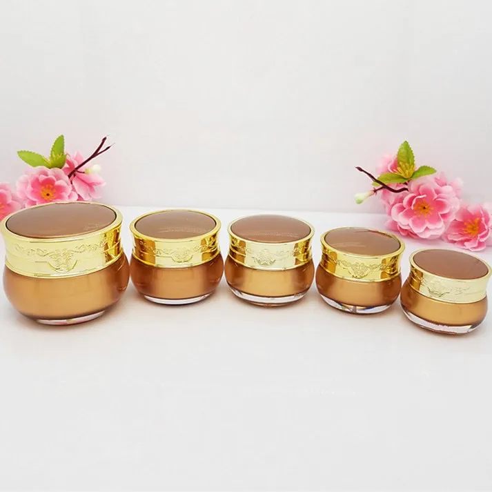 ^*Best Offers 5g,10g,15g,20g,30g,50ml Acrylic Cream Jar Gold Empty Cosmetic Packing Container Sample Tins ^*Best Offers 5g,10g,15g,20g,30g,50ml Acrylic Cream Jar Gold Empty Cosmetic Packing Container Sample Tins
