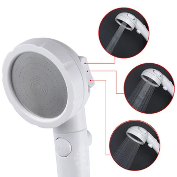 

Water Stop Shower 3 Function Adjustable Supercharged Water-saving Shower Detachable Anti-blocking Bathroom Shower Hand Shower