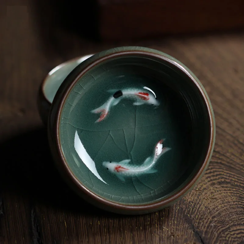 1 шт. китайские фарфоровые чайные чашки Longquan Celadon чайный горшок чайная чашка чаша