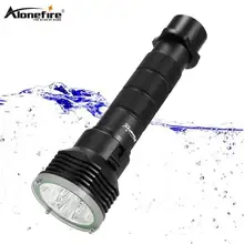 AloneFire DV35 подводный светильник для дайвинга 5 x cree XM-L L2 светодиодный 26650 фонарь светильник водонепроницаемый яркий светодиодный фонарь