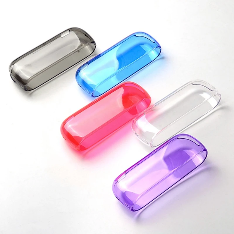 

Colorful Transparent Case E Cigarette Protective Cover Hard Case For IQOS 3.0