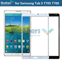 Сенсорный экран Стекло для Samsung Galaxy Tab S t705 T700 спереди Стекло touch Панель для Samsung t705 T700 Одежда высшего качества черный, белый цвет 8,4'