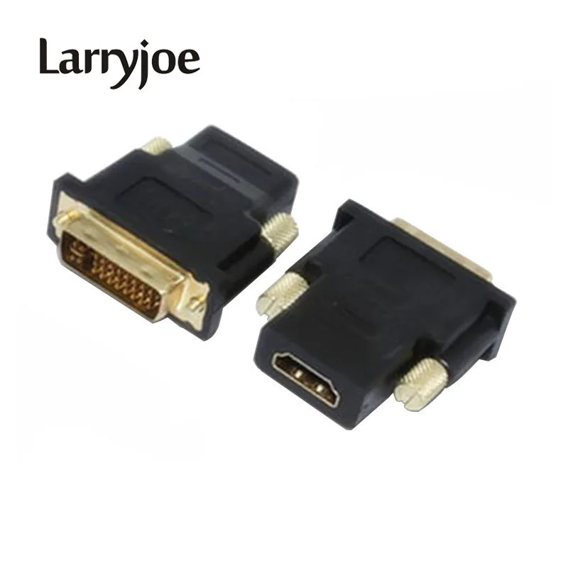Адаптер Larryjoe DVI с 24 + 5 на HDMI стандартный адаптер двумя звеньями (24 контактов) и