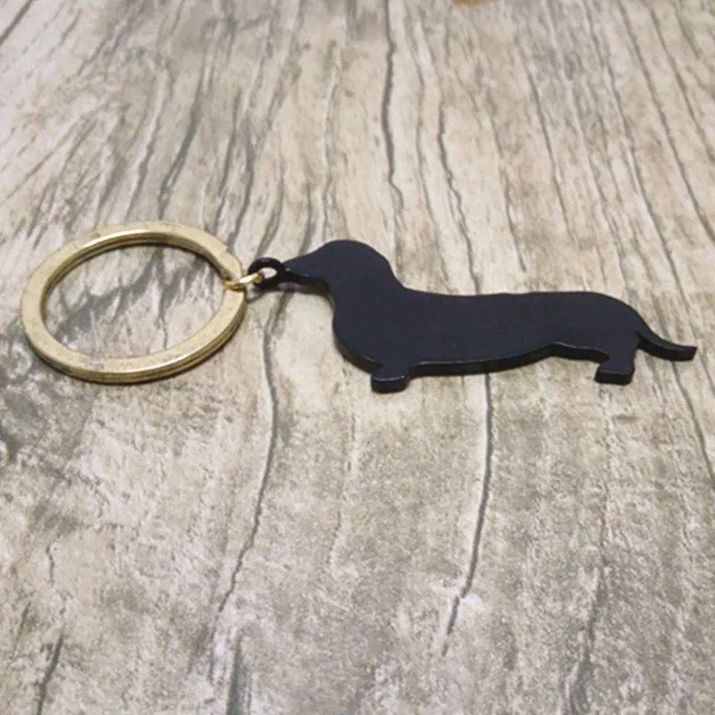 10 cs/lot брелок для ключей в виде таксы все виды животных брелок черный металл ювелирные изделия для женщин