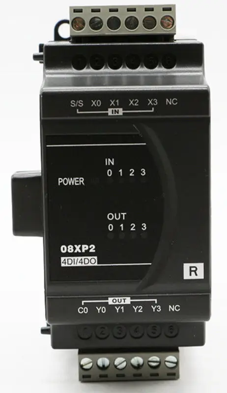 New&original PLC Digital Module DI 4 DO 4 Relay 24VDC DVP08XP211R well tested working three months warranty new original dvp16xn11r delta plc 16do relay output digital module