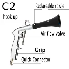 Для чистки салона автомобиля, пыль дуя пистолет, удаление пыли пистолет, высокого давления автомойка и выстрелов