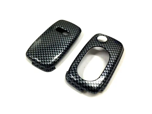 

Gloss Gloss Carbon Fiber Print Color Flip Key Remote Key Protection Case For Audi A3 8L / A4 B5 / A4 B6 / TT MK1 / A6 C5