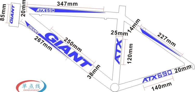 Наклейка на раму велосипеда ATX 690 Mtb декоративные наклейки сделай сам горный