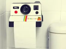 Kreative Retro Polaroid Kamera Form Inspiriert Tissue-boxen/Wc Doppelrollenpapier-halter-kasten Bad-accessoires