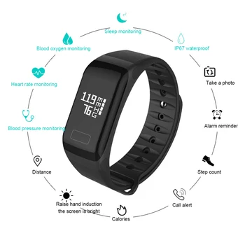 Smart Bracelet Podometer Smart Band Heart Rate IP67 Waterproof Smart Watches Mens Woman Fitness Wearable Smart Band Wristband