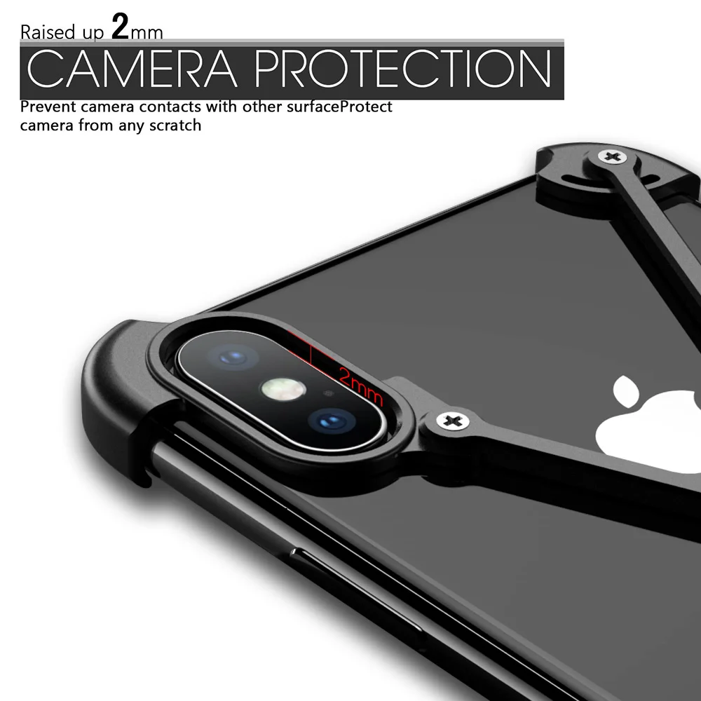 Х-образный дизайнерский чехол для iPhone XS MAX, алюминиевый чехол на 360 градусов, противоударный бампер, мобильный чехол для телефона для iPhone XS MAX