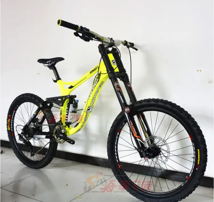 Clearance Kalosse  190mm travel  DH mountain bike     8/9/10/11  speed  full suspension  26*2.4er AM/FR   Hydraulic  brakes 2