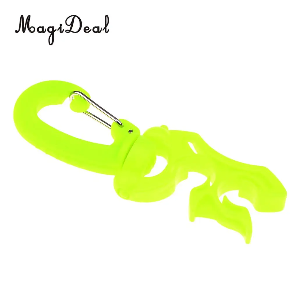 High Quality Scuba Diving SCUBA Double BCD Hose Holder with Clip Yellow Swimming Diving Pool Accessories