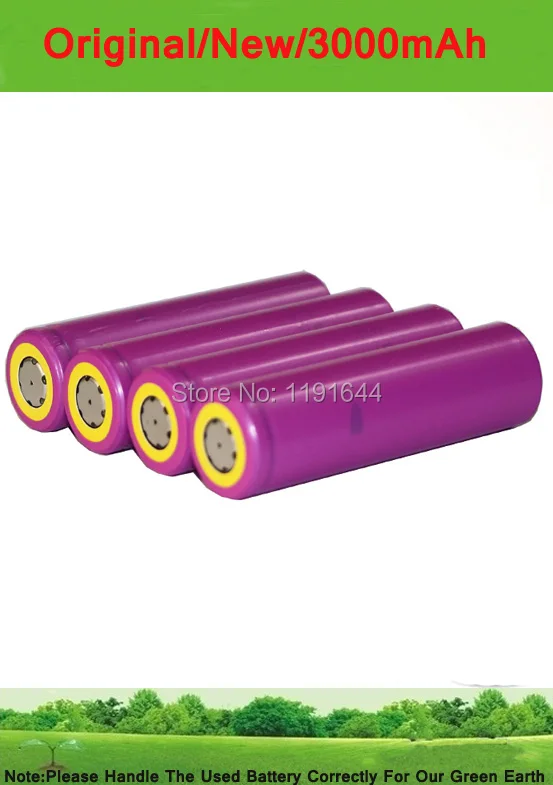 4 шт./лот SANYO 3,7 V 18650 UR18650ZTA 3000mAh зарядное напряжение 4,35 V батарея