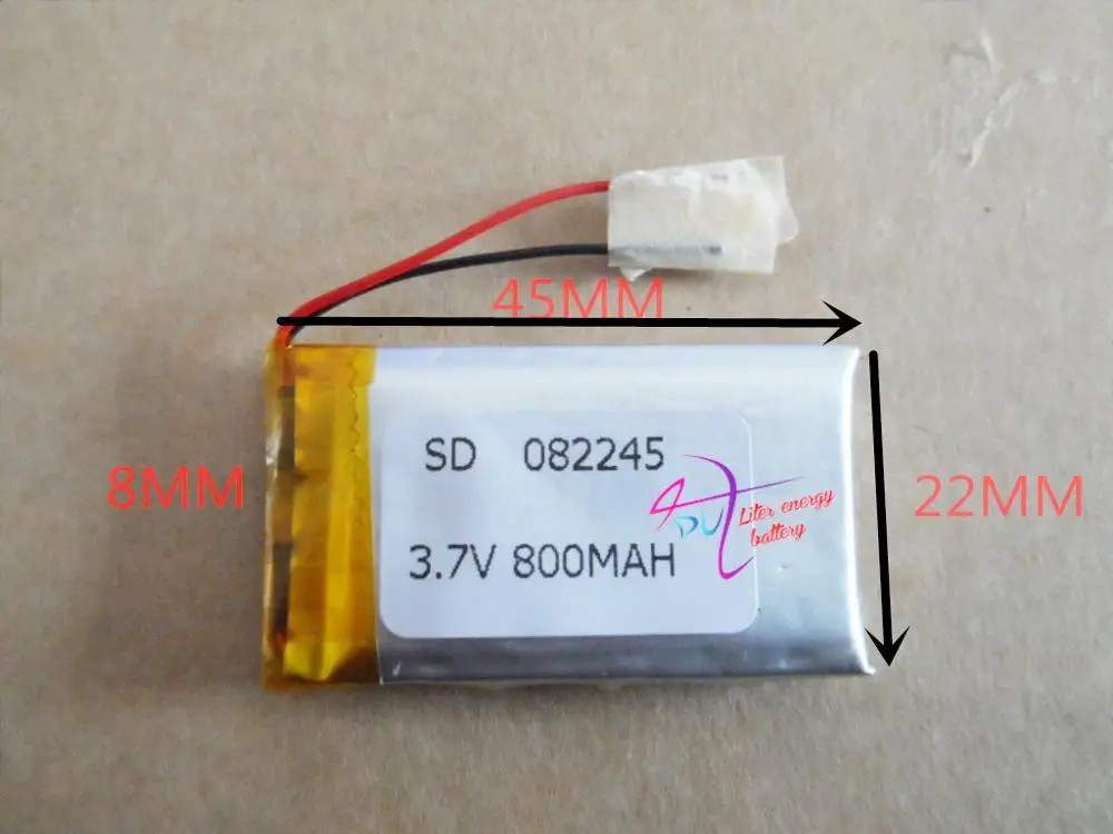 Лучший бренд батареи 3,7 V 082245 802245 MP3 MP4 MPG планшет батарея gps Bluetooth маленькие игрушки