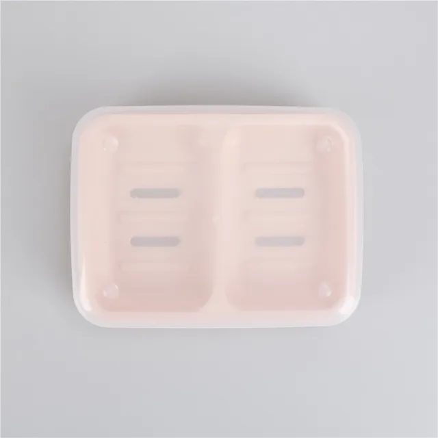 Travel Plastic Double Soap Dishes Soap Dish Drain Creative Soapbox With
