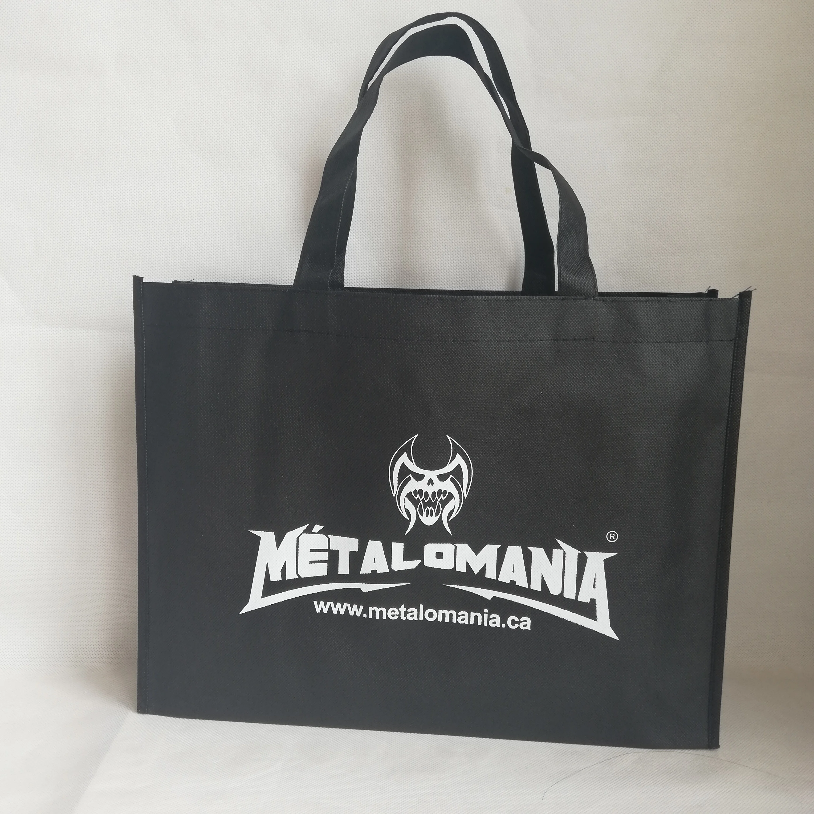 

500pcs/lot 30Hx40x10cm Trading Show Non Woven Bag Can be Customized on Your Logo Shopping Tote Store and Market Bag for Clothes