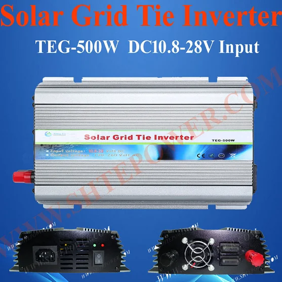 

DC 12V 24V to AC 110V 120V 220V 230V Best Grid Tie Solar Inverter 500W