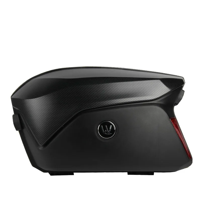 

Hot Selling V37 2 pieces Black Motorbike Tail Box Motorcycle Side Case ABS Plastic Side Pannier 21L