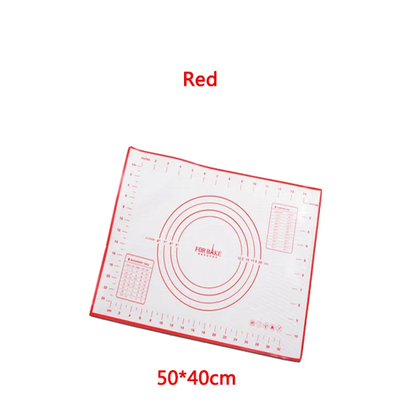 FEIGO 60 см* 80 см складной антипригарный силиконовый коврик для выпечки коврик для замеса теста лоток для выпечки внутренний вкладыш кухонные инструменты для приготовления пищи FK05 - Цвет: FK05 red-50-40