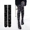 Women printing Thigh High Stockings Over Knee Socks Anime Long Thin Stocking medias Polyester   Stockings For Girl 7ZJQ-SW11 ► Photo 1/6