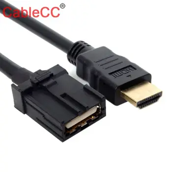 

High Speed HDMI 1.4 Type E Male to Type A Male Video Audio Cable Automotive Connection System Grade Connector for Hyundai H1 Car