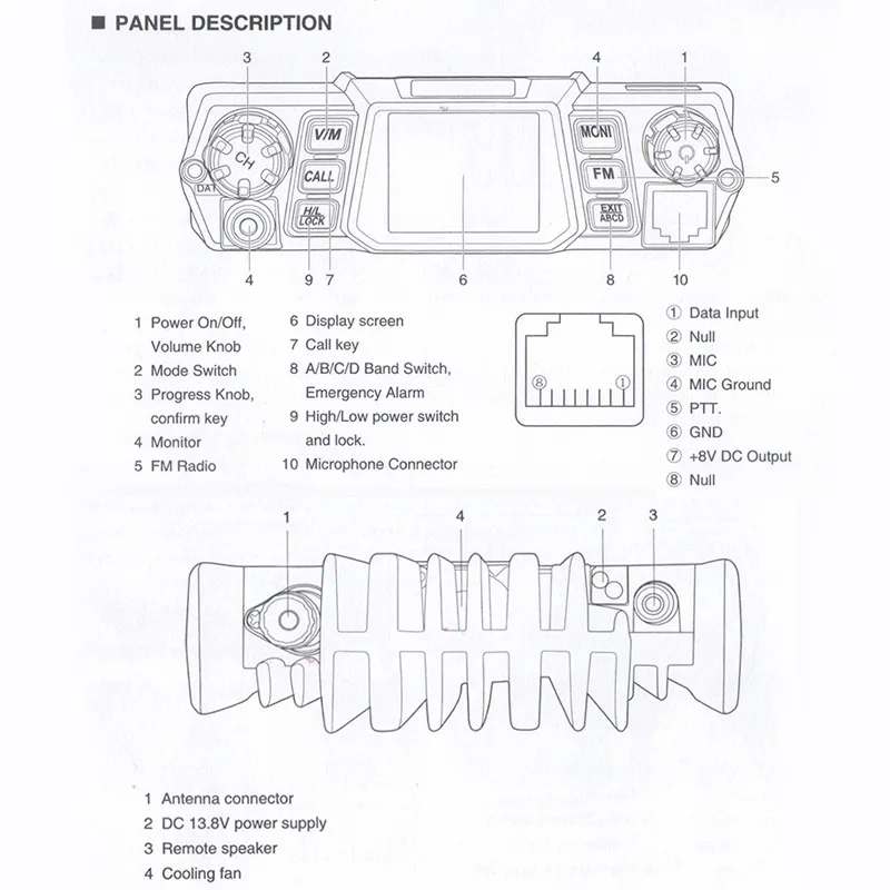 QYT kt-980plus Автомобильная радиостанция портативная рация колонки telsiz Интерком трансивер Колонка Двухдиапазонная мощная