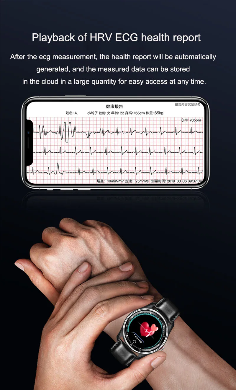 Высокое качество ECG PPG Смарт-часы электрокардиограф часы ЭКГ кровяное давление монитор сердечного ритма спортивные Смарт-часы для IOS Android