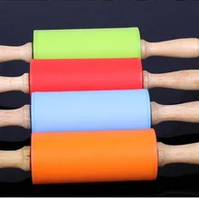 50 шт./лот 22,5*4,3 см силикагель из цельного дерева скалка для кухни пельмени палочки мука палка скальной породы Скалка валик