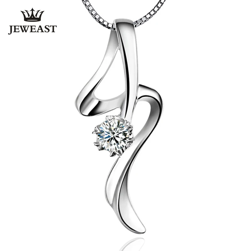 Platinum Necklace With Diamond Pendant 