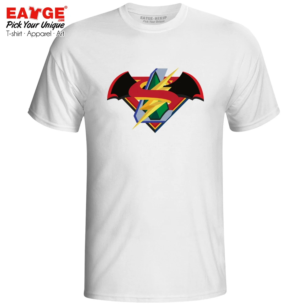 

ElseWorlds Crossover Superhero Logo T-shirt Flash Arrow Batgirl Supergirl Superman Pop T Shirt Novelty Hip Hop Women Men Top Tee