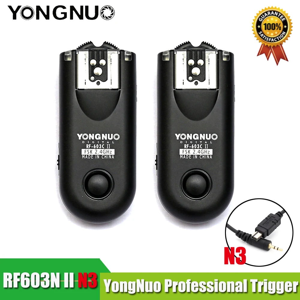 

YONGNUO RF-603II N3 RF603II RF 603N3 II Wireless Flash Trigger 2 Transceivers for NIKON D600 D90 D5000 D5100 D3100 D7000 Newest