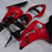 Для Kawasaki Zx6r 2003-2004 кузов Zx6r 2003 Подарочный комплект обтекателя для мотоцикла Кавасаки-ниндзя Zx-6r 03 красный черный обтекатель